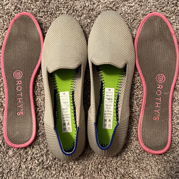 Double Stitch Linen Rothy Loafers - Picture 5 of 6